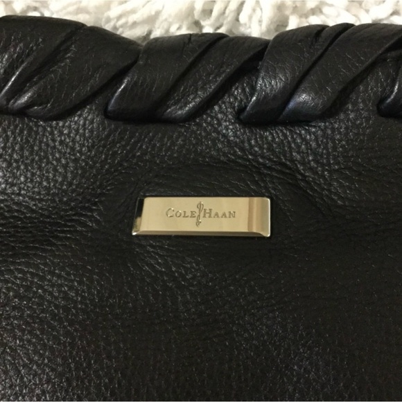 Cole Han Black Leather Shoulder tote/bag - Picture 3 of 11